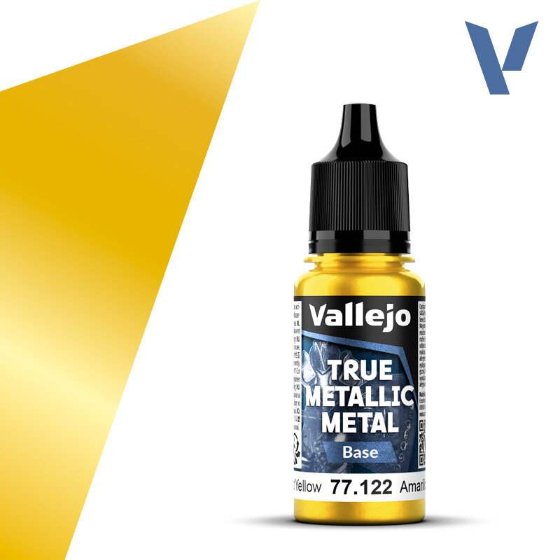 Vallejo 77122 Radiant Yellow - True Metallic Metal