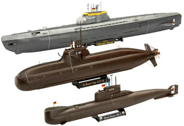 Revell 05186 70 Years Bundeswehr: Wilhelm Bauer, Type 206a, Class2 1/144