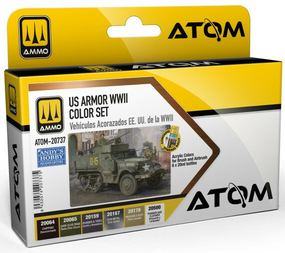 AMMO Mig 20737 US Armor WWII Colour Set
