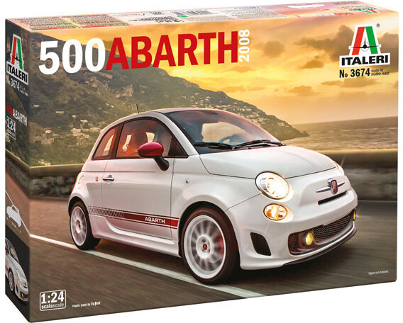 Italeri 3674 Fiat 500 Abarth 2008 1/24