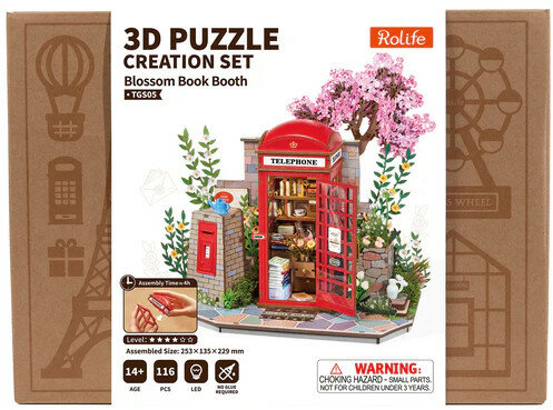 Robotime Rolife Blossom Book Booth TGS05