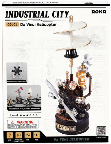 Robotime ROKR Da Vinci Helicopter CGL01