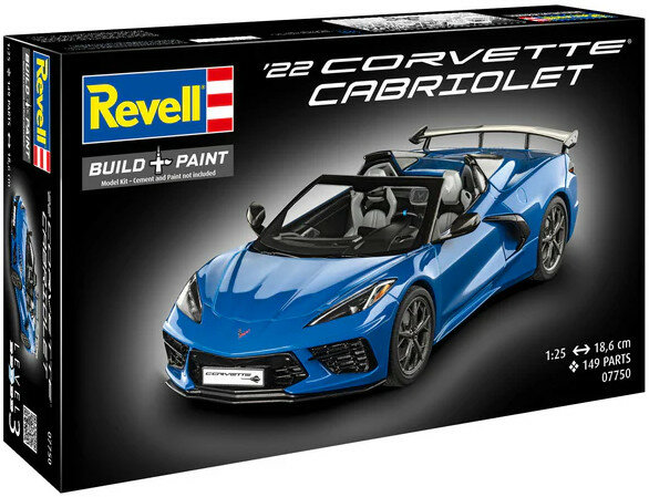 Revell 07750 Corvette C8 Cabriolet 1/25