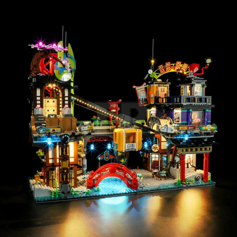 LEGO 71799 NINJAGO Stadsmarkten + LED Verlichting