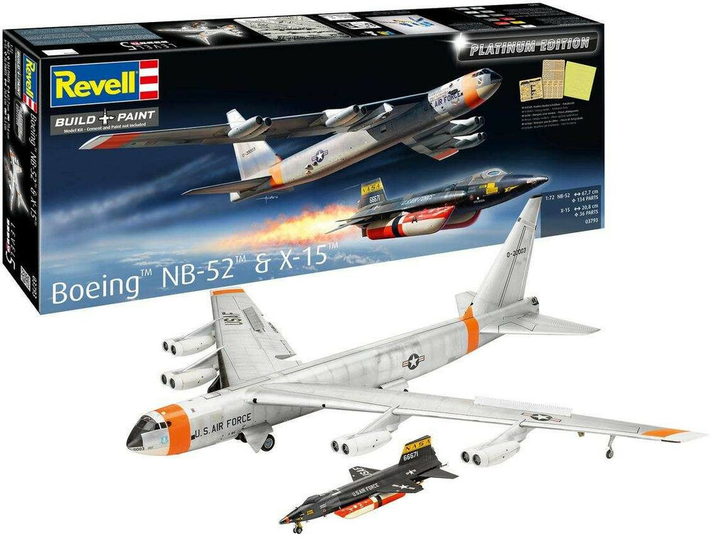 Revell 03793 Boeing NB-52 &amp; X-15 "Platinum Edition" 1/72