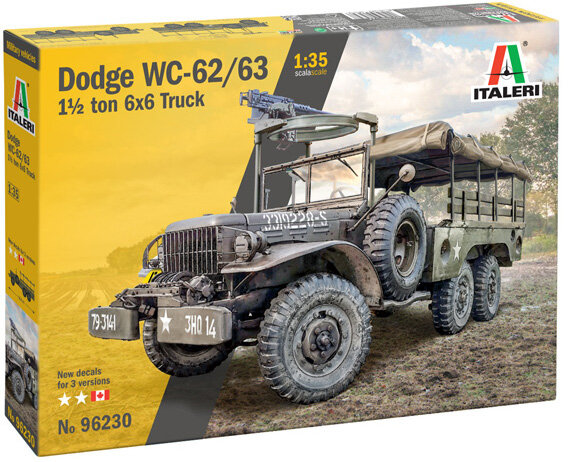 Italeri 96230 Dodge WC-62/63 1 1/2 ton 6x6 TRUCK 1/35