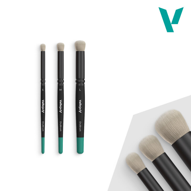 Vallejo Penselen Dry Brush Set #B07990
