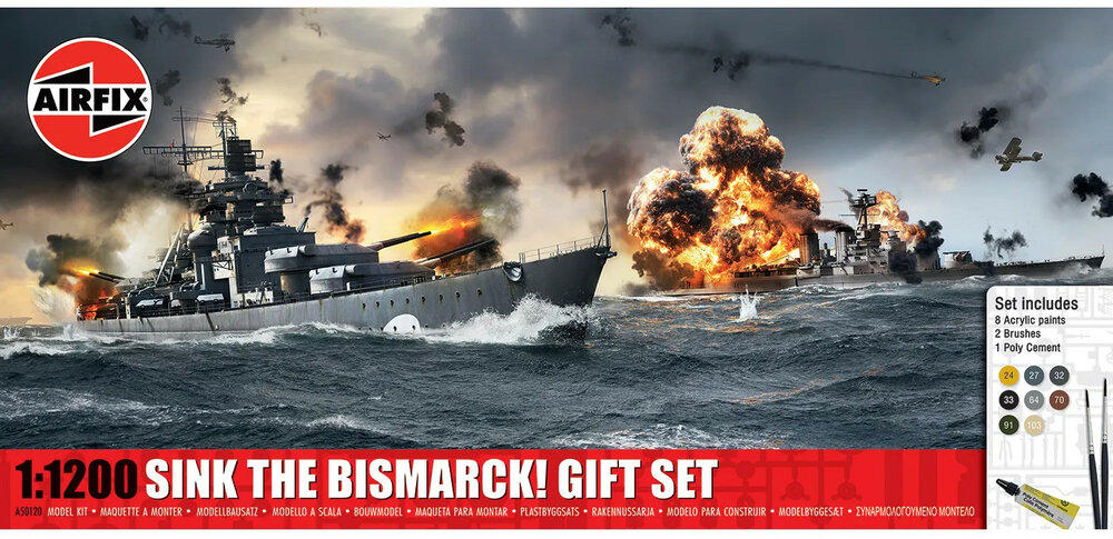 Airfix 50120 Sink The Bismarck! Gift Set 1/1200