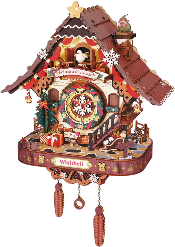 Robotime Christmas Cuckoo Clock - ROKR #LCB01