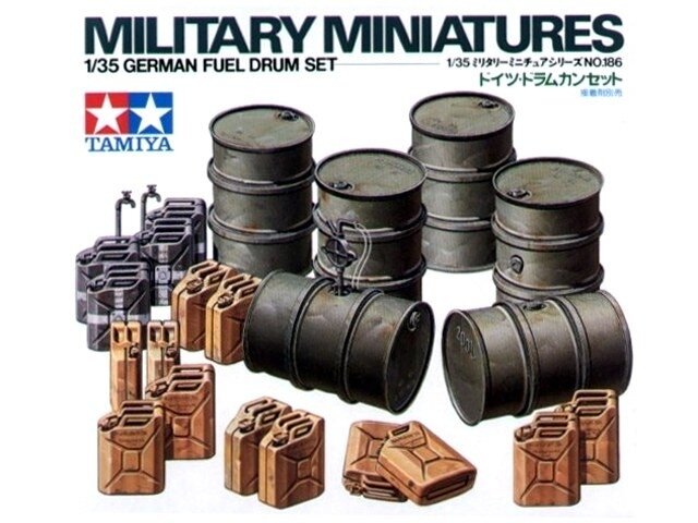 Tamiya German Fuel Drum Set 1/35 (35186)