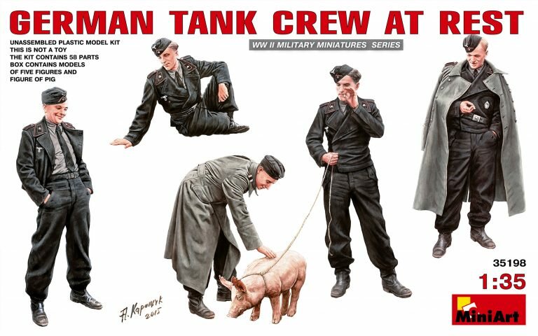 MiniArt German Tank Crew at Rest 1:35 (35198)