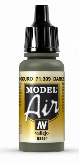 Vallejo Model Air Color 71.309 Dark Slate Grey