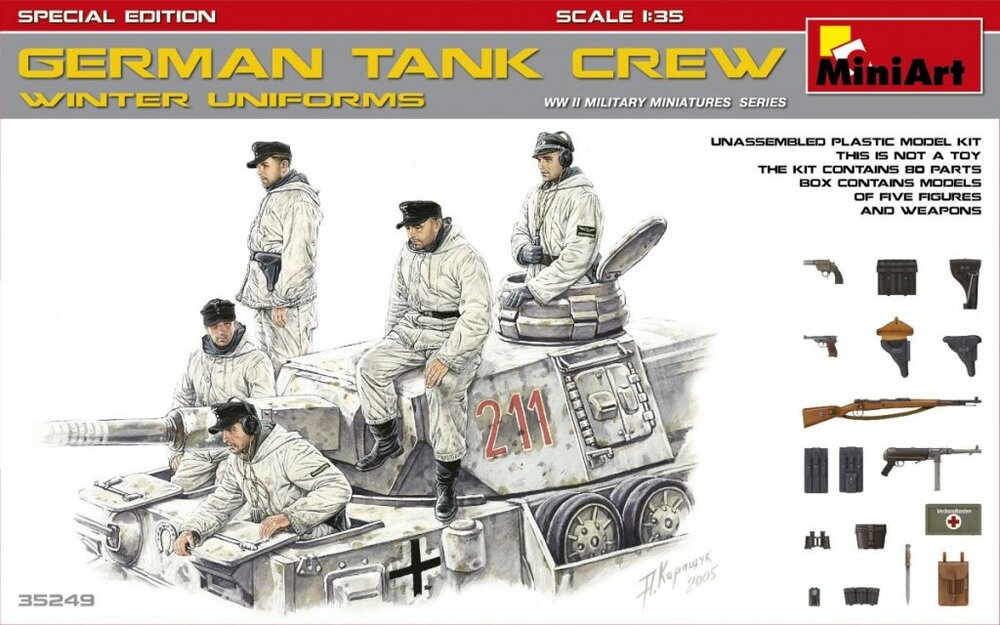 MiniArt German Tank Crew Winter Uniforms 1:35 (35249)