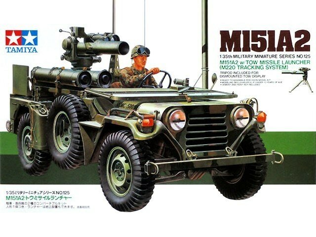 Tamiya M151A2 with TOW Missle Launcher M220 Tracking System 1:35 #35125