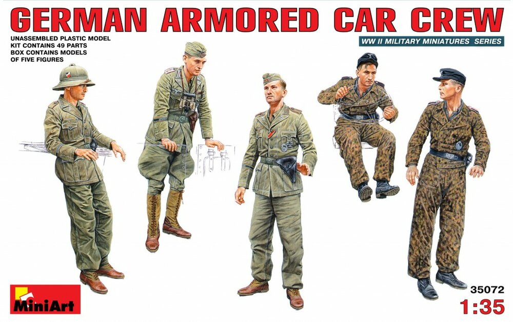MiniArt German Armored Car Crew 1:35 (35072)