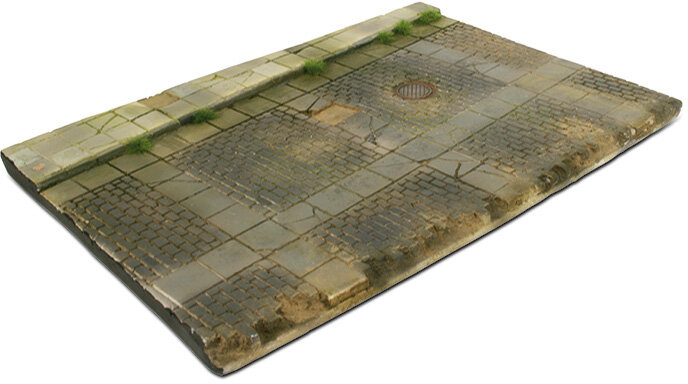 Vallejo Cobblestone Street with Drain (SC103)