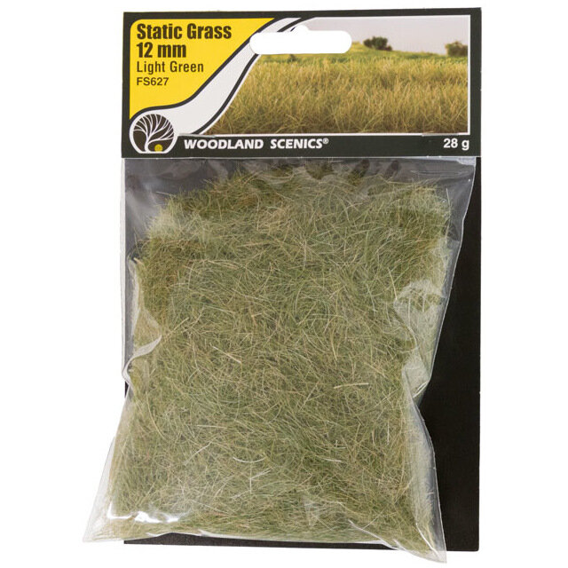 Woodland Scenics Static Grass Light Green 12mm #FS627