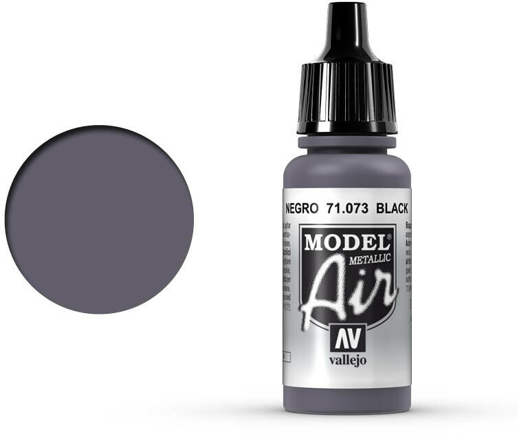 Vallejo Model Air: Black Metallic (71.073)