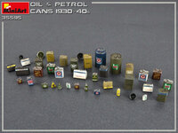 MiniArt 35595 Oil &amp; Petrol Cans 1930-40s 1:35