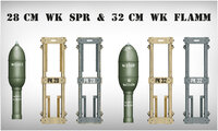 MiniArt 35316 German Rockets 28cm WK Spr &amp; 32cm WK FLAMM 1/35