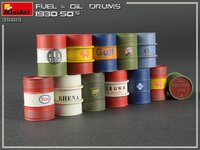MiniArt 35613 Fuel &amp; Oil Drums 1930-50s 1/35