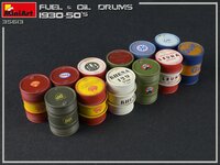 MiniArt 35613 Fuel &amp; Oil Drums 1930-50s 1/35