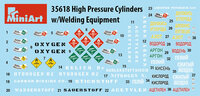 MiniArt 35618 High Pressure Cylinders Welding Equipment 1:35