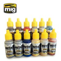AMMO Mig 7175 Metallic Colors Paintset