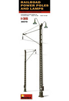 MiniArt 35570 Railroad Power Poles &amp; Lamps 1/35