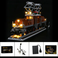 LEGO 10277 Krokodil Locomotief met LED Verlichting