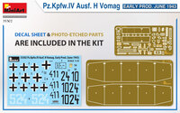MiniArt 35302 Pz.Kpfw.IV Ausf. H Vomag. EARLY PROD. JUNE 1943 1/35