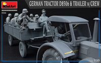 MiniArt 35314 German Tractor D8506 &amp; Trailer Crew 1/35