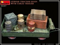 MiniArt 35317 German Tractor D8506 with Cargo Trailer 1/35