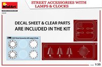 MiniArt 35639 Street Accessories with Lamps &amp; Clocks 1/35