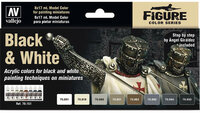 Vallejo Paint Set: Black &amp; White (70.151)