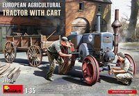 MiniArt 38055 European Agricultural Tractor with Cart 1/35