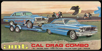 AMT 1223 Cal Drag Combo 1964 Galaxie, Awb Falcon &amp; Trailer 1/25