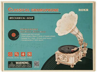 Robotime Classical Gramophone (Elektrisch Model)  3D Puzzel #LKB01D