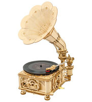Robotime Classical Gramophone (Elektrisch Model)  3D Puzzel #LKB01D