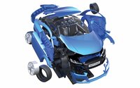 Airfix J6054 QuickBuild Audi TT Coupe - Blue