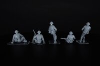 MiniArt 35496 British Tank Riders (NW Europe). Resin Heads 1/35