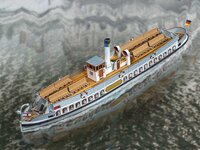 Schreiber Bogen Berlin Passenger Ship &ldquo;Kaiser Friedrich&rdquo; #812 Bouwplaat