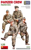 MiniArt 53015 Panzer Crew. France 1944 Resin Heads 1/35