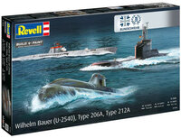 Revell 05186 70 Years Bundeswehr: Wilhelm Bauer, Type 206a, Class2 1/144