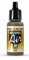 Vallejo Model Air Color 71.309 Dark Slate Grey
