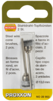 Proxxon Steel Wire Cone Brushes (28953)