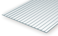 Evergreen 4524: Polystyrene Standing Seam Roof 12.7 mm