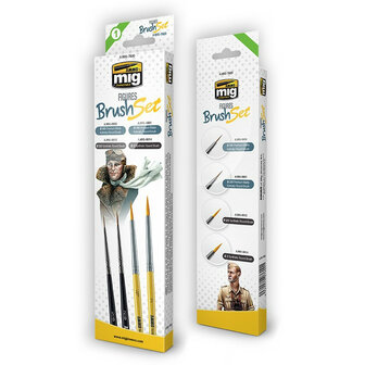 AMMO Mig 7600 Figures Brush Set