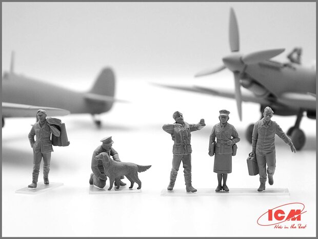 ICM 48081 RAF Pilots and Ground Personnel 1/48