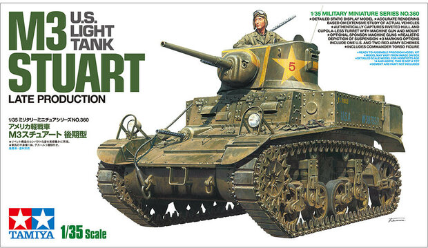 Tamiya 35360 U.S. Light Tank M3 Stuart Late Production 1/35